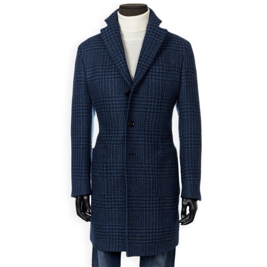 ABRIGO JERSEY PRINCIPE DE GALES FORRADO