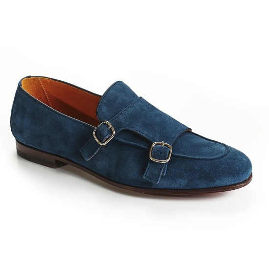ZAPATO DOBLE HEBILLA/MOCASIN ANTE AZUL BLACKCAPE 2