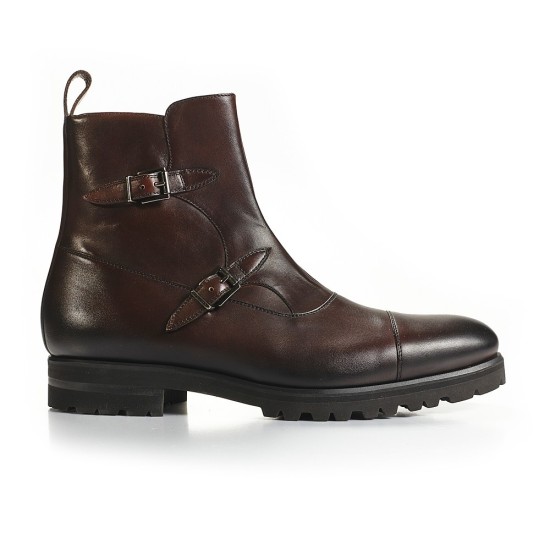 BOTIN DOBLE HEBILLA PIEL SUELA GOMA BLACKCAPE