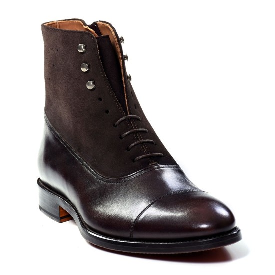 BOTIN PIEL/ANTE CORDONES/CREMALLERA LATERAL BLACKCAPE 2