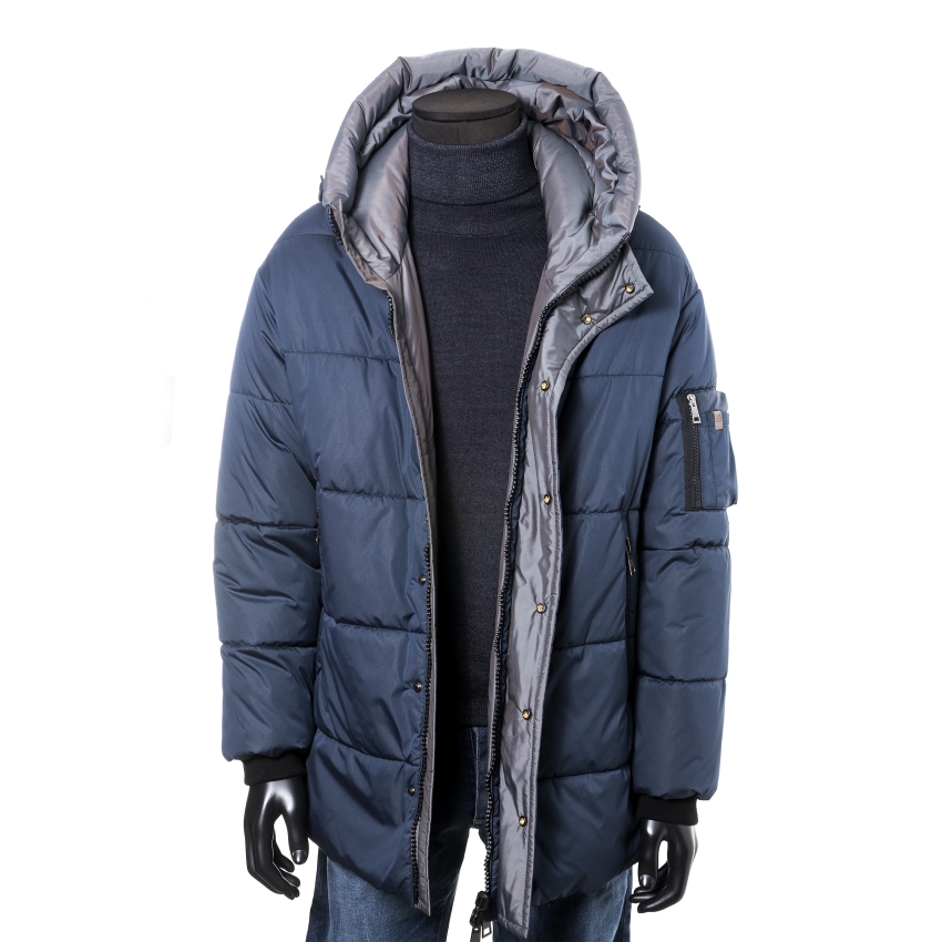 CHAQUETON ACOLCHADO REVERSIBLE Y CAPUCHA