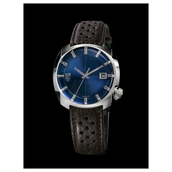 RELOJ MARCH  AM1 40MM BROWN LTH-BLUE SUN