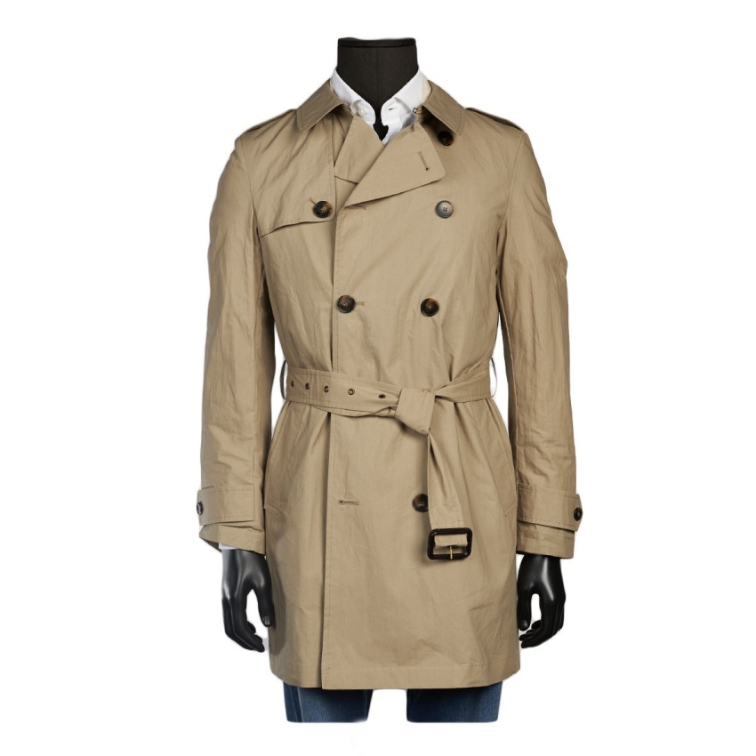 TRENCH IMPERMEABLE CRUZADA PAPER COT  BL