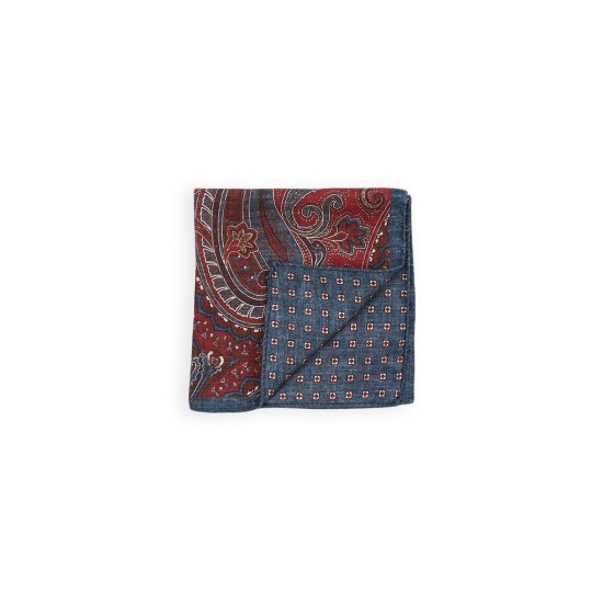 PAÑUELO BOLSILLO ROJO AZUL  BLACKCAPE