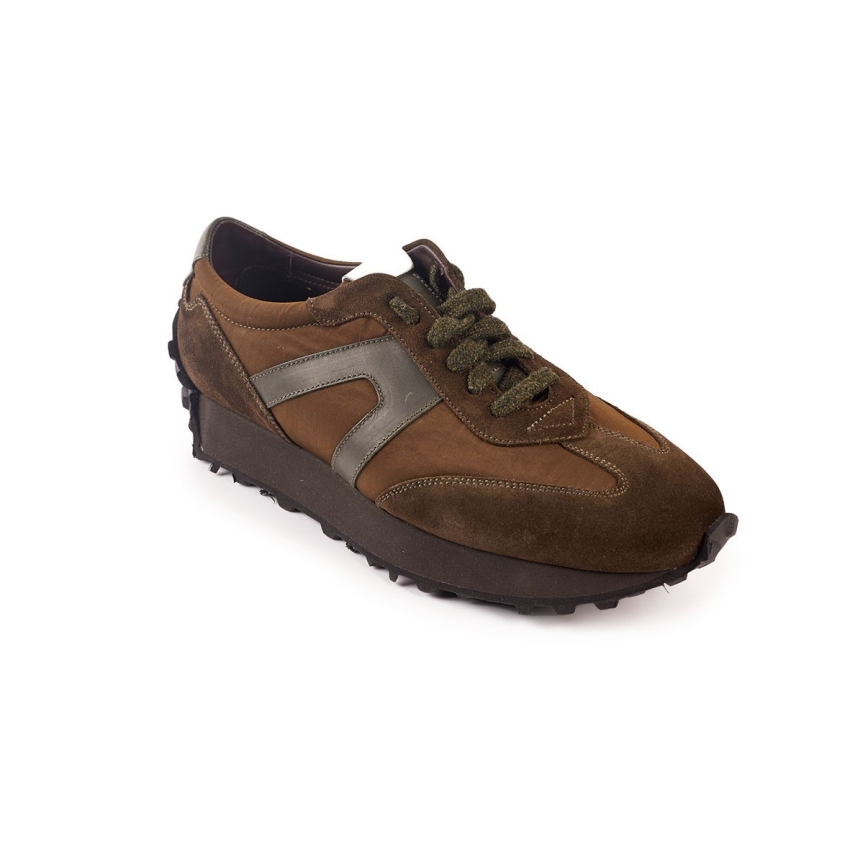 SNEAKER OTTERPROF RETRO OLIVA BLACKCAPE