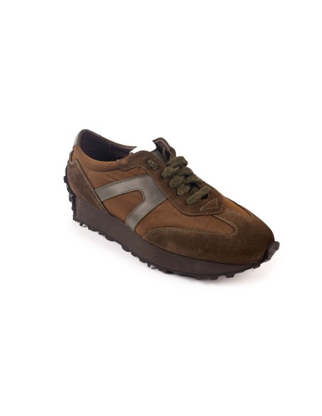 SNEAKER OTTERPROF RETRO OLIVA BLACKCAPE