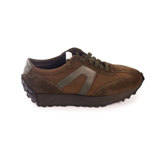 SNEAKER OTTERPROF RETRO OLIVA BLACKCAPE