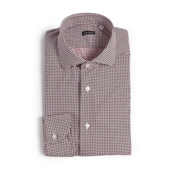 CAMISA ACTIVE ESTAMPADA  BURDEOS TEJIDO