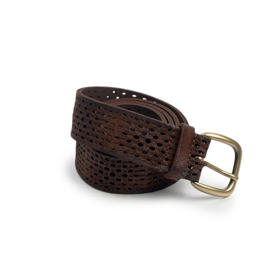 CINTURON  PIEL ESTRUCTURA  3'5cm BLACKCA