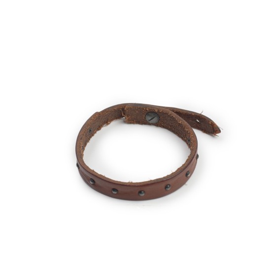 PULSERA PIEL PUNTOS TACHUELAS