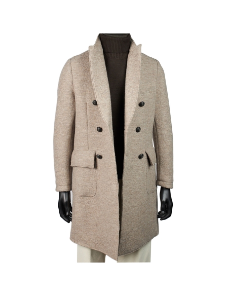 ABRIGO LANA COTTA CRUZADO BLACKCAPE