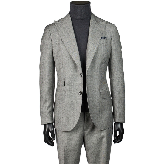 TRAJE LANA 'OJO DE PERDIZ' SOLAPAS PICO