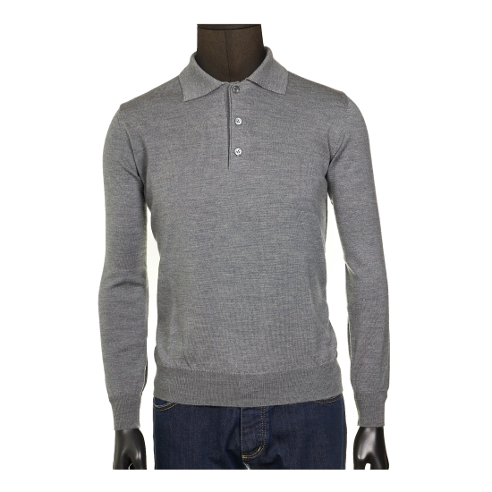 POLO MANGA LARGA 100%LANA BLACKCAPE