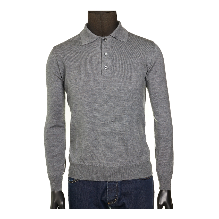 POLO MANGA LARGA 100%LANA BLACKCAPE