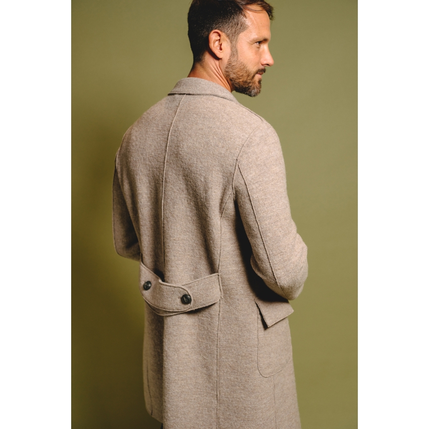 ABRIGO LANA COTTA CRUZADO BLACKCAPE