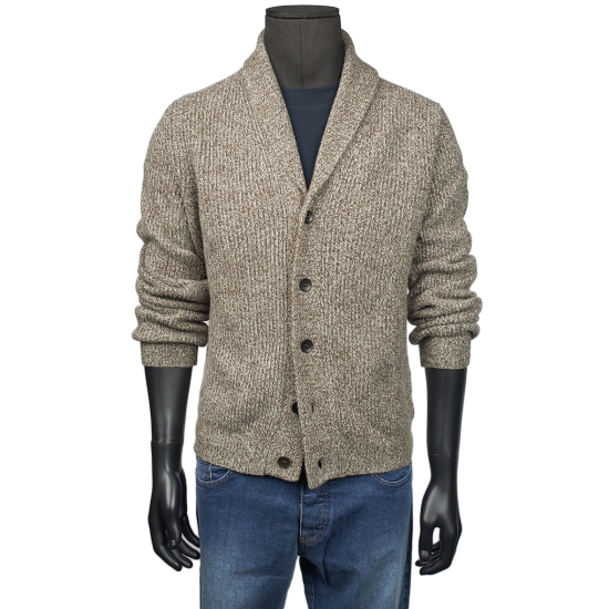 CARDIGAN  LANA/CASHEMERE MOULINE/CANALE