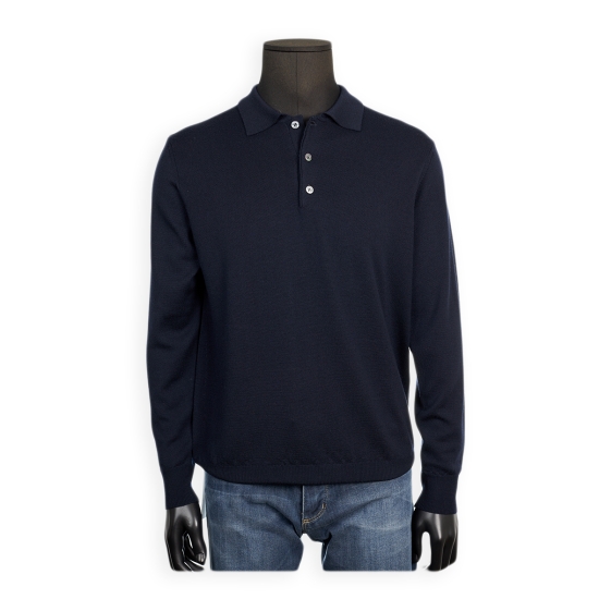 POLO MANGA LARGA 100%LANA BLACKCAPE