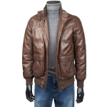 CAZADORA PIEL CON BOLSILLOS BLACKCAPE