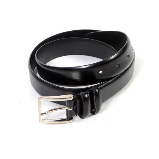 CINTURON IN SPAZZOLATO  H30 PELLE  BLACK