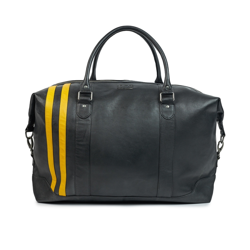 BOLSA WEEKEND 72H LE MANS PIEL NEGRA  BLACKCAPE