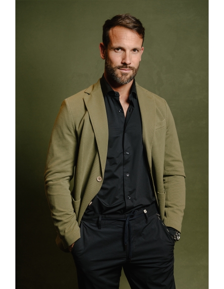 CAMISA ACTIVE VERDE TECNICA TRANSPIRABLE ELASTIC BLACKCAPE