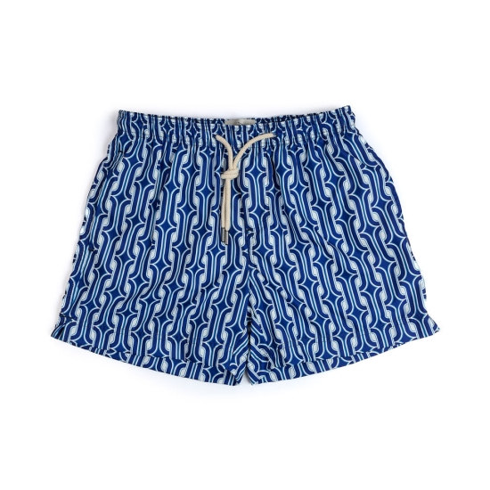 BAÑADOR PENINSULA GEOMETRICOS AZULES BLA