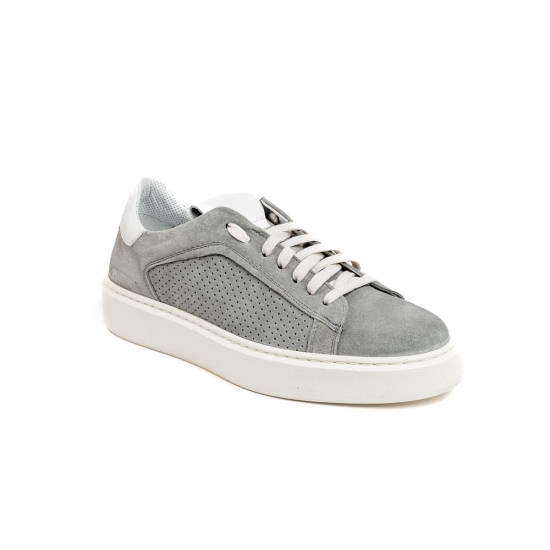 ZAPATILLA SOFT TROQUELADA GRIS/BLANCA BL 2