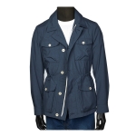 TRENCH SAHARIANA  ULTRAFINA ALGODON BLAC