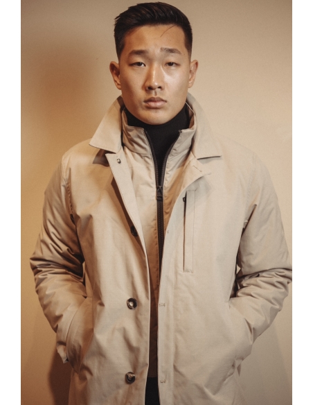 GABARDINA/TRENCH TRAVEL CON INTERNO BORREGUITO HWM BLACKCAPE