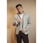 CHAQUETA JERSEY CON TRAVEL/CAPUCHA Y MAN 2