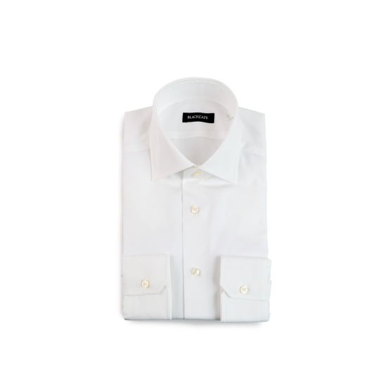 CAMISA  POPELINE ALGODON PUÑO SIMPLE BK