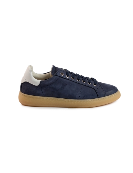 ZAPATILLA NABUK NAVY SUELA BLANCA BLACKCAPE