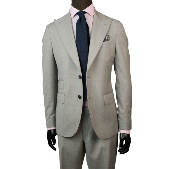 TRAJE SOLAPAS SFODERATO LANA 225gr BLACK