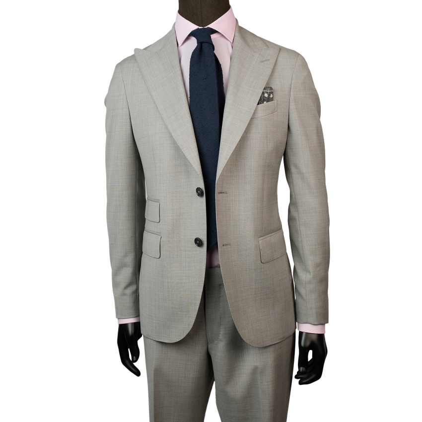 TRAJE SOLAPAS SFODERATO LANA 225gr BLACK