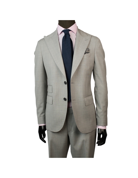 TRAJE SOLAPAS SFODERATO LANA 225gr BLACK