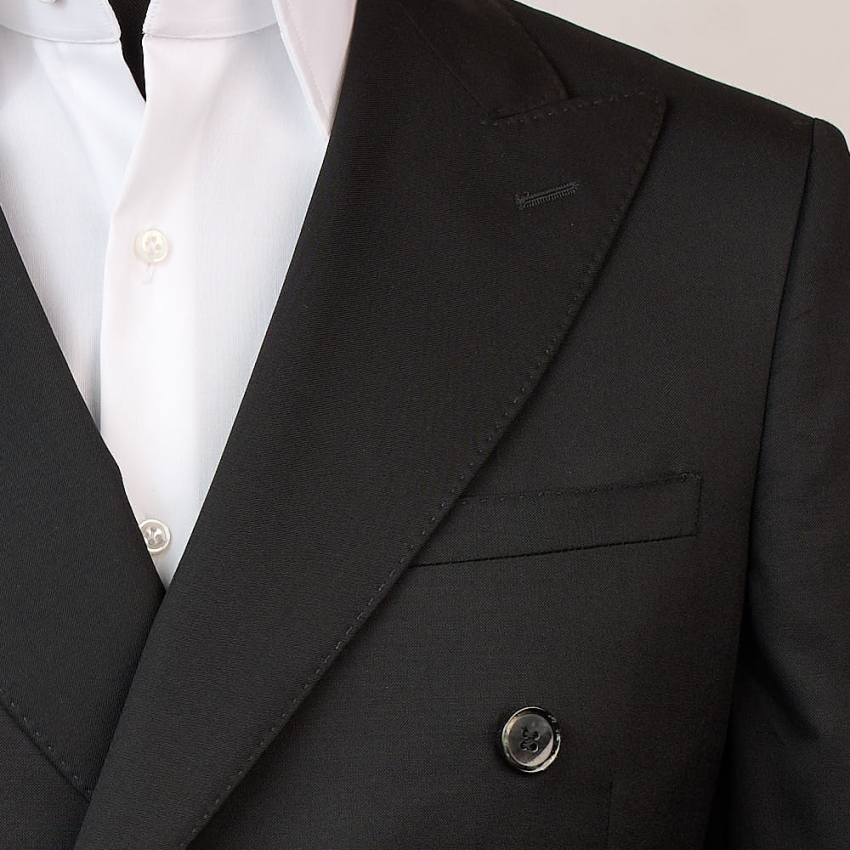 TRAJE D8 CRUZADO LANA FRIA BLACKCAPE