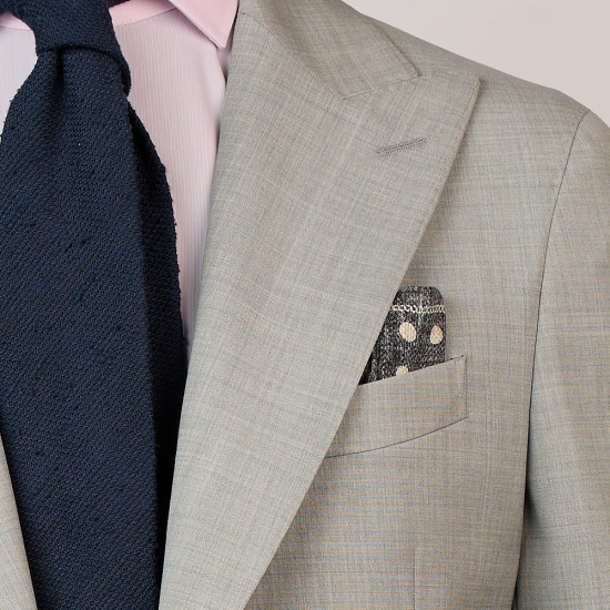 TRAJE SOLAPAS SFODERATO LANA 225gr BLACK 2