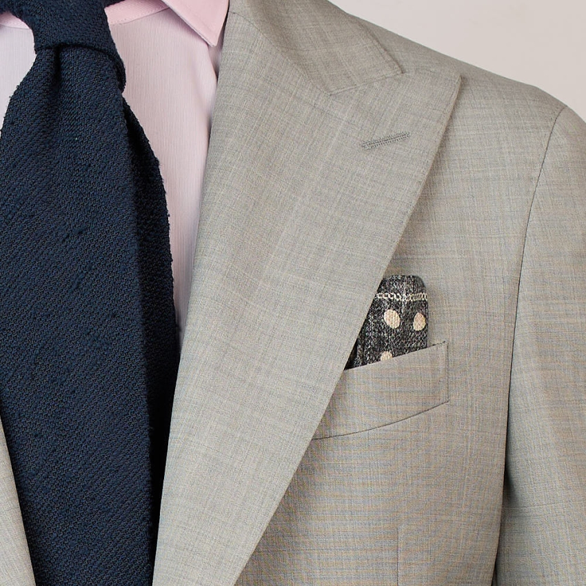 TRAJE SOLAPAS SFODERATO LANA 225gr BLACKCAPE