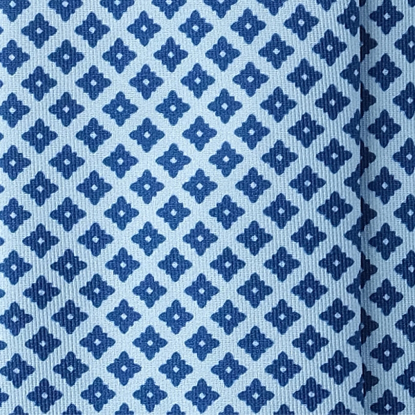 CORBAJA SEDA ESTAMPADA CELESTE  BRUNATI