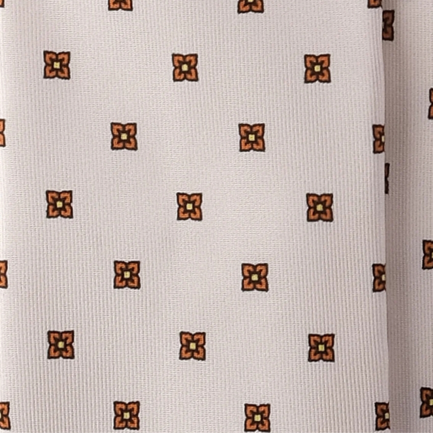 CORBAJA SEDA ESTAMPADA NATA/NARANJA   BR