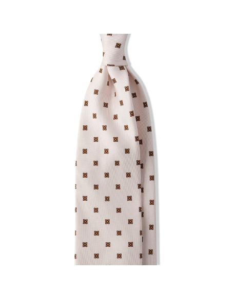 CORBAJA SEDA ESTAMPADA NATA/NARANJA   BRUNATI