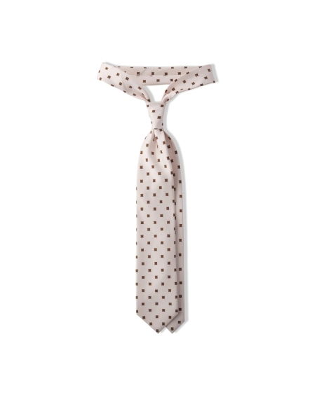 CORBAJA SEDA ESTAMPADA NATA/NARANJA   BRUNATI