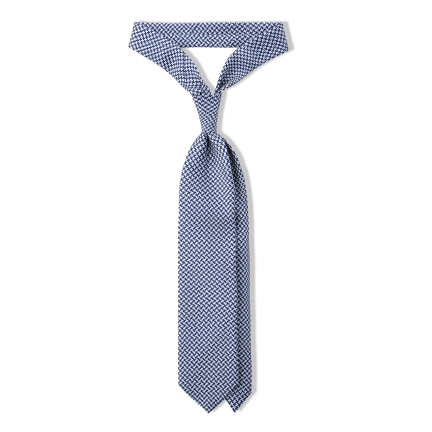 CORBAJA SEDA ESTAMPADA NAVY/BLANCO  BRUNATI