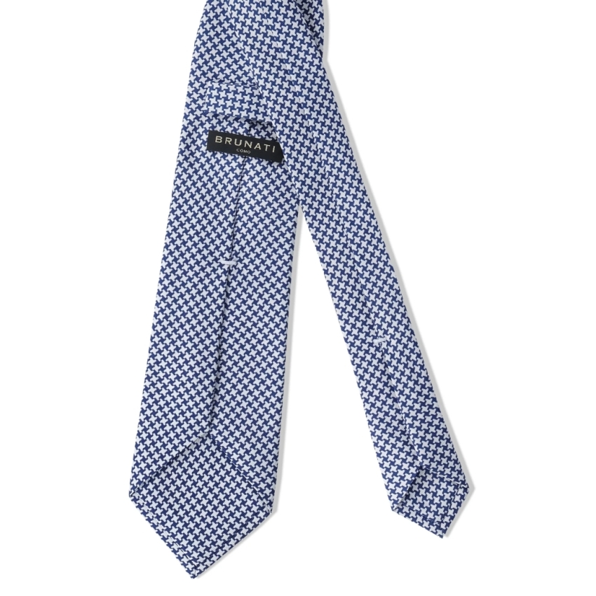 CORBAJA SEDA ESTAMPADA NAVY/BLANCO  BRUNATI