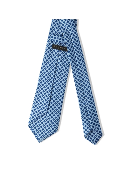 CORBAJA SEDA ESTAMPADA CELESTE  BRUNATI