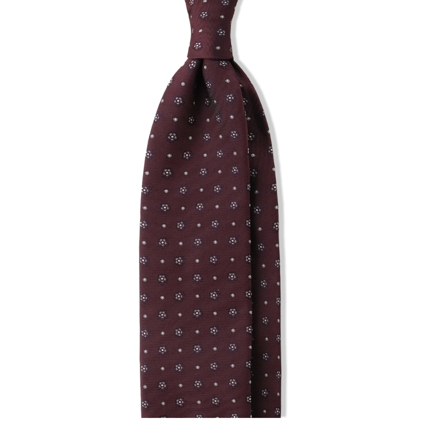 CORBATA JACQUARD ESTAMPADA FLORES BRUNATI