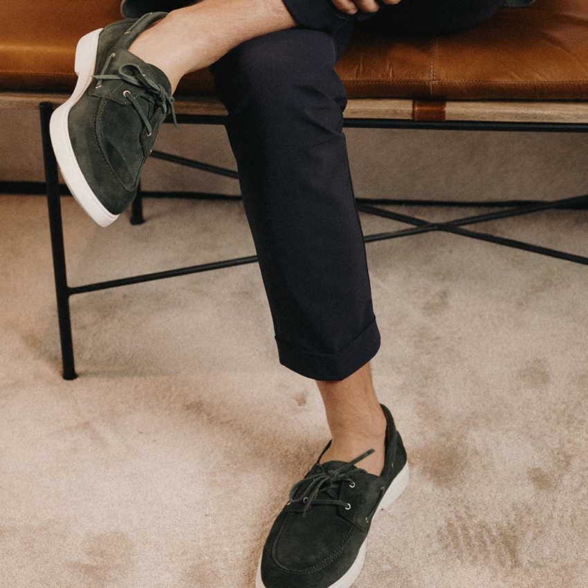 NAUTICO ANTE VERDE SUELA GOMA BLANCA BLACKCAPE