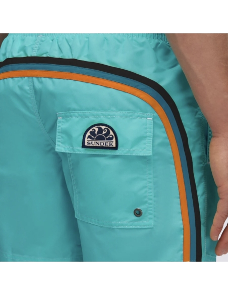 BAÑADOR SUNDEK TURQUESA BLACKCAPE