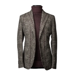 CHAQUETA JERSEY CUADROS  SIN FORRO BLACK