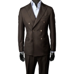 TRAJE CRUZADO 100%LANA VITALE BLACKCAPE